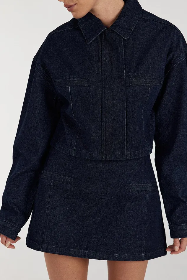 ALBERTA INDIGO DENIM JACKET Women DISSH The Gift Shop
