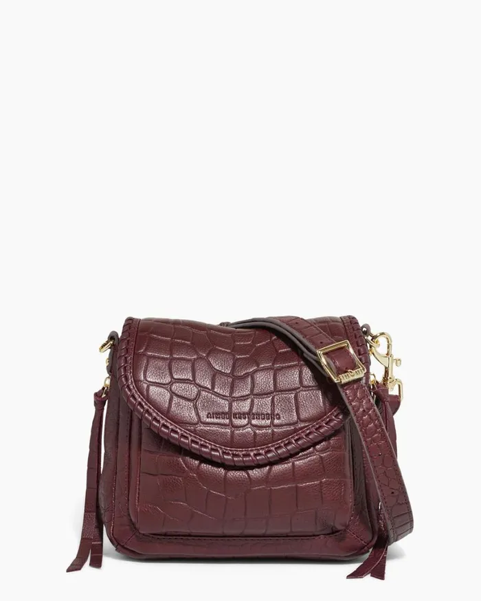 All For Love Mini Crossbody True Plum Croco Women Aimee Kestenberg Crossbody Bags