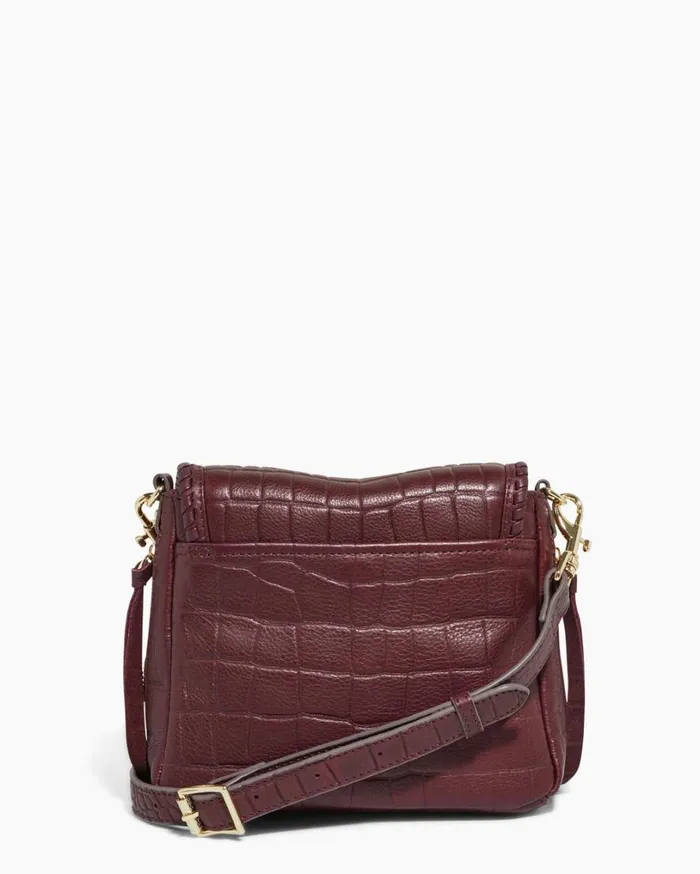 All For Love Mini Crossbody True Plum Croco Women Aimee Kestenberg Crossbody Bags