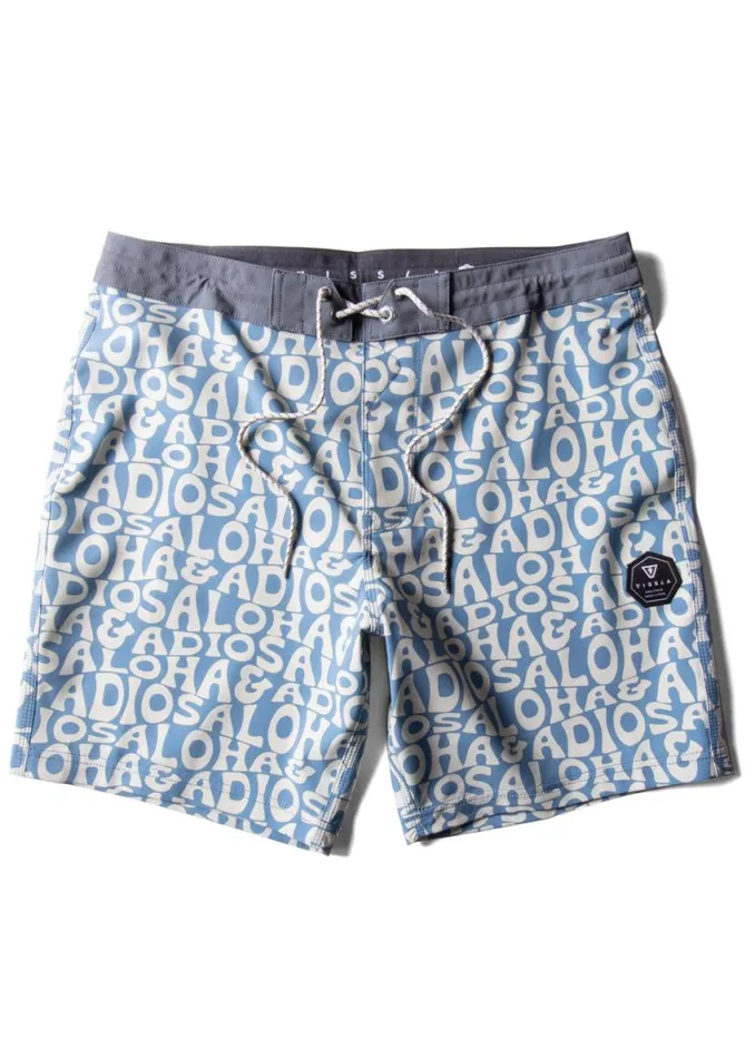 Aloha and Adios 175quot Boardshort Dusk Men Vissla Boardshorts