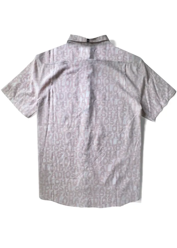 Alohadios Eco Ss Shirt Vintage White Men Vissla Shirts and Flannels