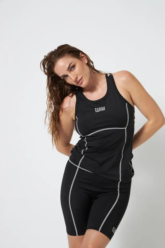 Alphahl Tank Top 8211 Meteorite Black Women Cras Tops