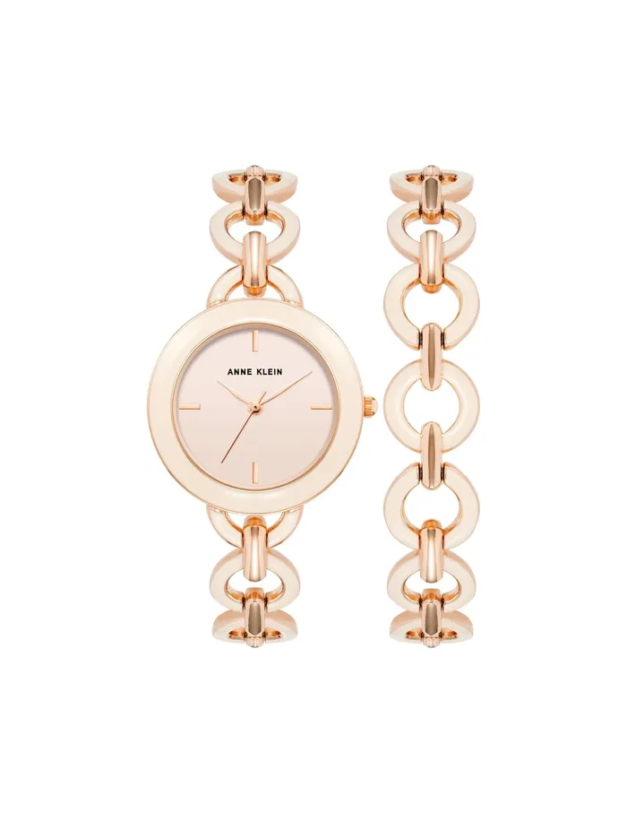 Anne Klein Boyfriend Circular Link Bracelet Watch Set Blush Pink Women Watches 038 Jewelry Anne Klein Boyfriend Circular Link Bracelet Watch Set Blush Pink Women Watches 038 Jewelry