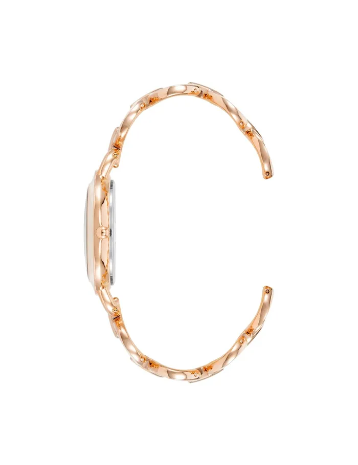 Anne Klein Boyfriend Circular Link Bracelet Watch Set Blush Pink Women Watches 038 Jewelry
