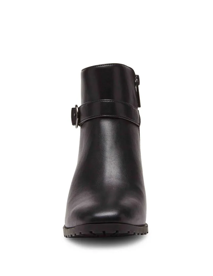 Anne Klein Caroline Boot Black Leather Women Shoes