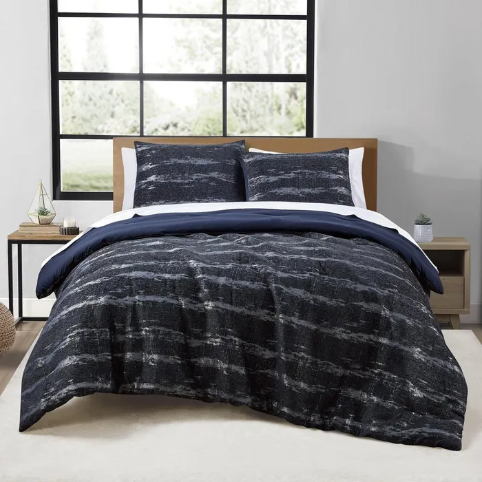 Anne Klein Hartford Comforter Set Blue Women Home