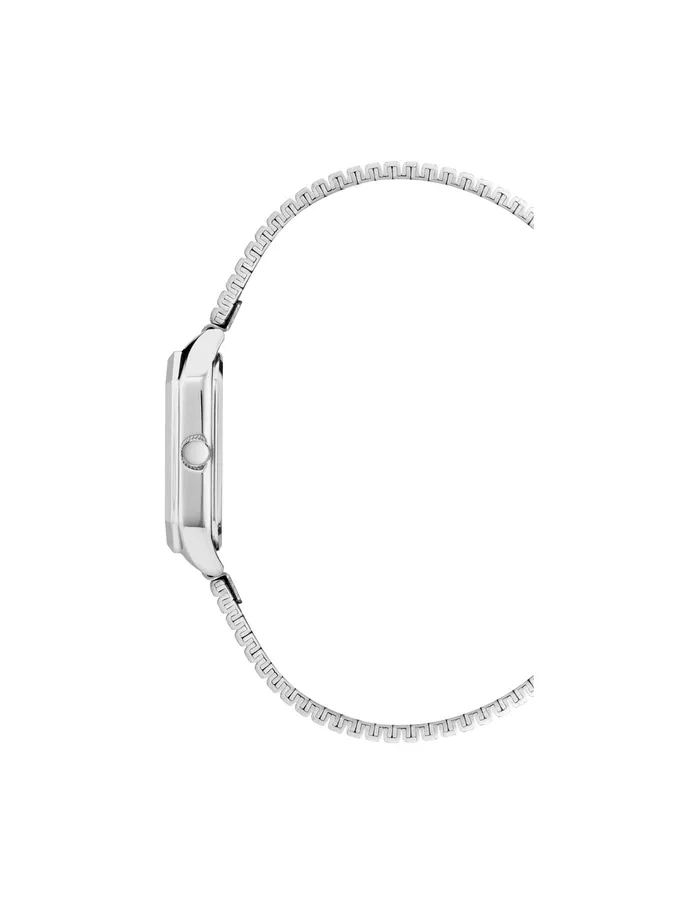 Anne Klein Iconic Octagonal Case Bracelet Watch Silvertone Women Watches 038 Jewelry