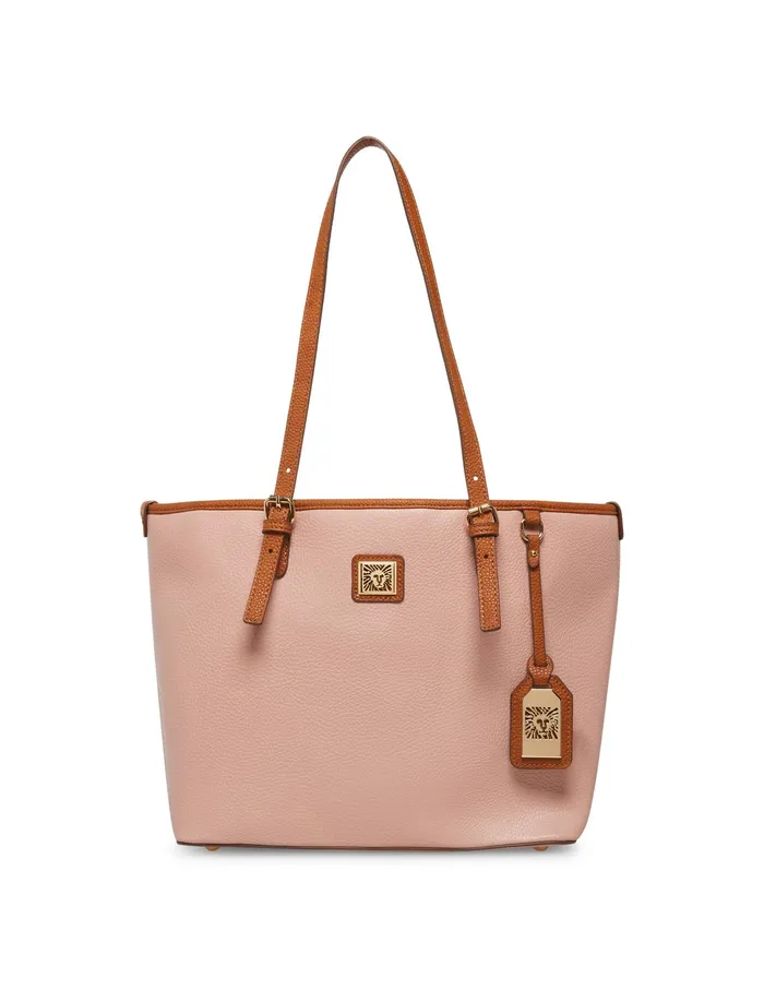 Anne Klein Perfect Lion Logo Tote Carnation Women Handbags