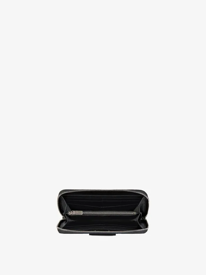 Antigona Zipped Wallet In Box Leather Black Women Givenchy Wallets and Card Holders