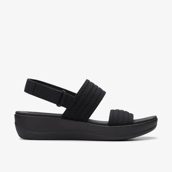 Arla Stroll Black Women Clarks Sandals and Flip Flops