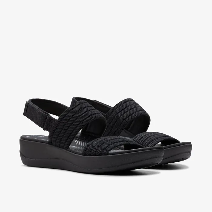 Arla Stroll Black Women Clarks Sandals and Flip Flops