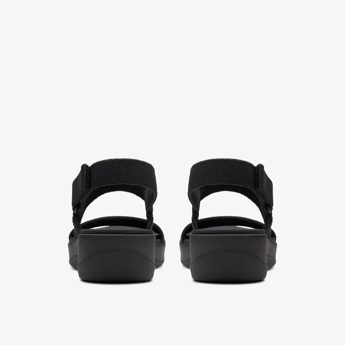 Arla Stroll Black Women Clarks Sandals and Flip Flops