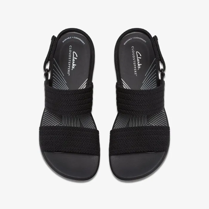 Arla Stroll Black Women Clarks Sandals and Flip Flops