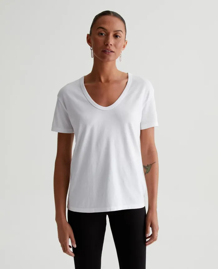 Aspen U True White Women AG Jeans Tees and Tanks