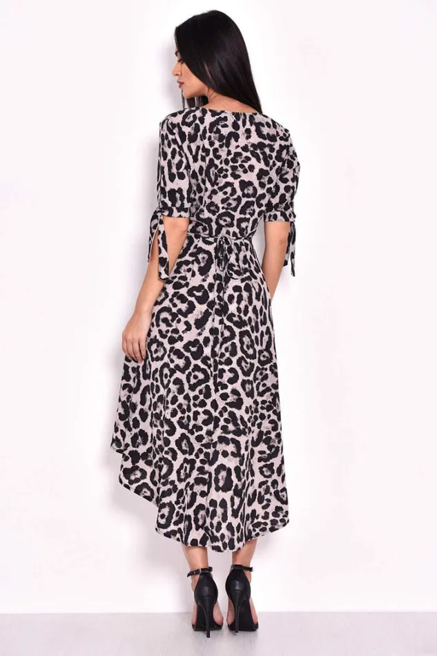 AX Paris Animal Print Tie Detail Dress Occasion Dresses