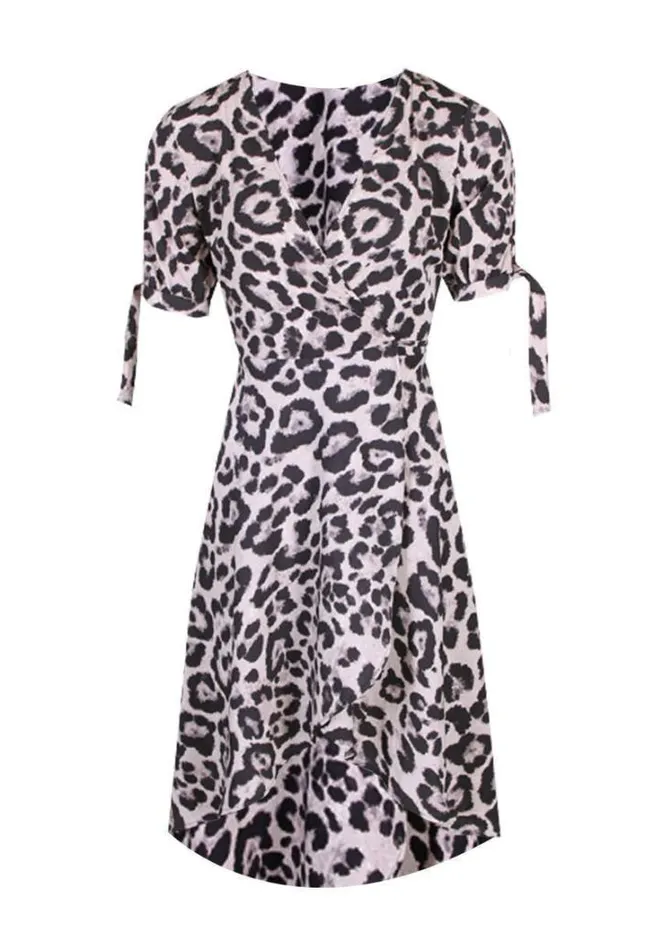 AX Paris Animal Print Tie Detail Dress Occasion Dresses