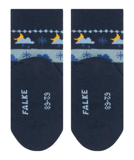 Babies and Kids Baby Weather Fair Isle Babies Socks Space Blue FALKE Baby Socks