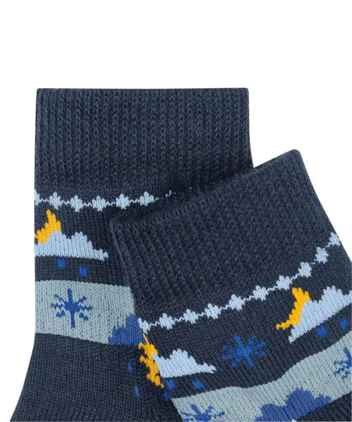 Babies and Kids Baby Weather Fair Isle Babies Socks Space Blue FALKE Baby Socks