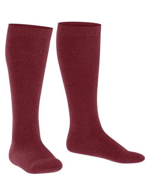 Babies and Kids Comfort Wool Kids Kneehigh Socks Ruby FALKE Knee High Socks