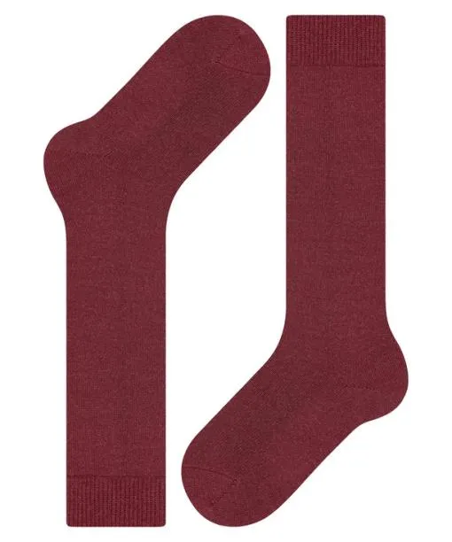 Babies and Kids Comfort Wool Kids Kneehigh Socks Ruby FALKE Knee High Socks
