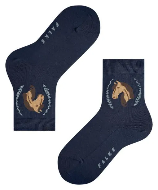 Babies and Kids Horse Kids Socks Marine FALKE Socks