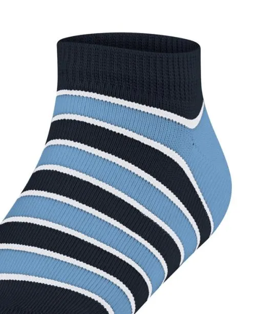 Babies and Kids Simple Stripes Kids Sneaker Socks Marine FALKE Ankle Socks