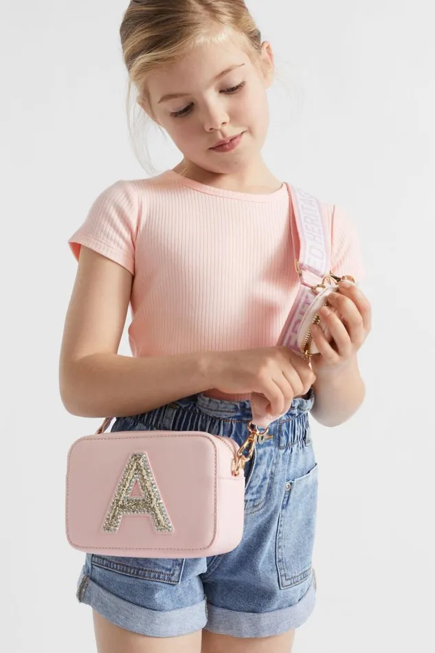 Bags Girl Seed Heritage Glitter Initial Bag J