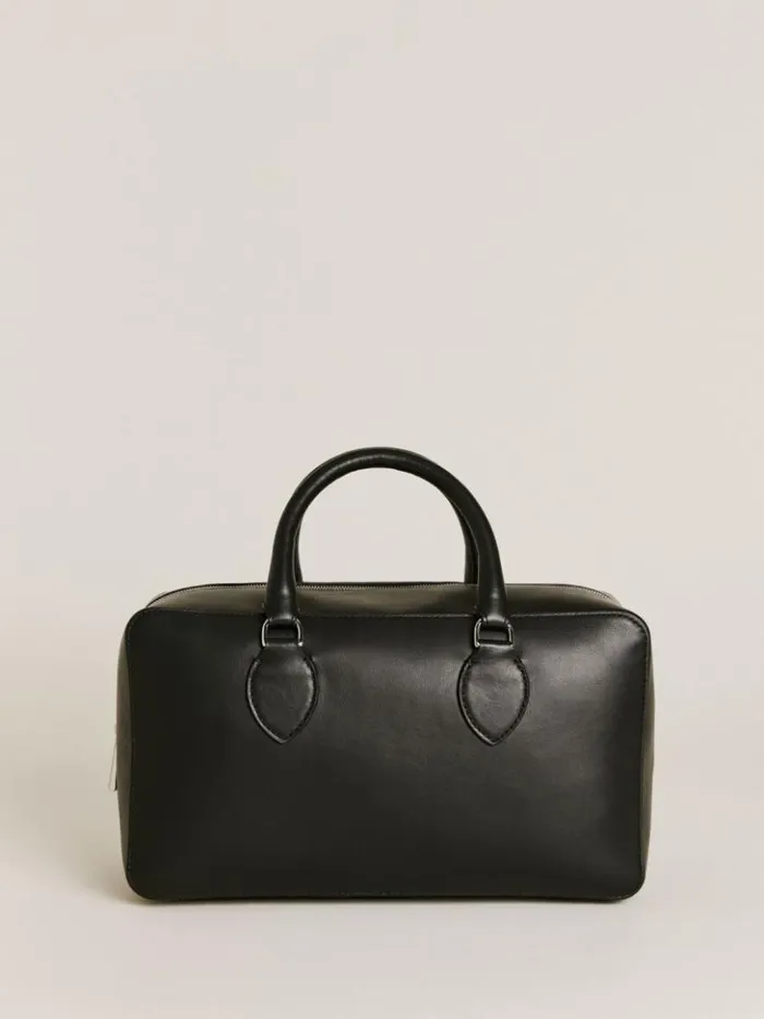 Bags The Reformation Medium Patrizia Bag Black Leather