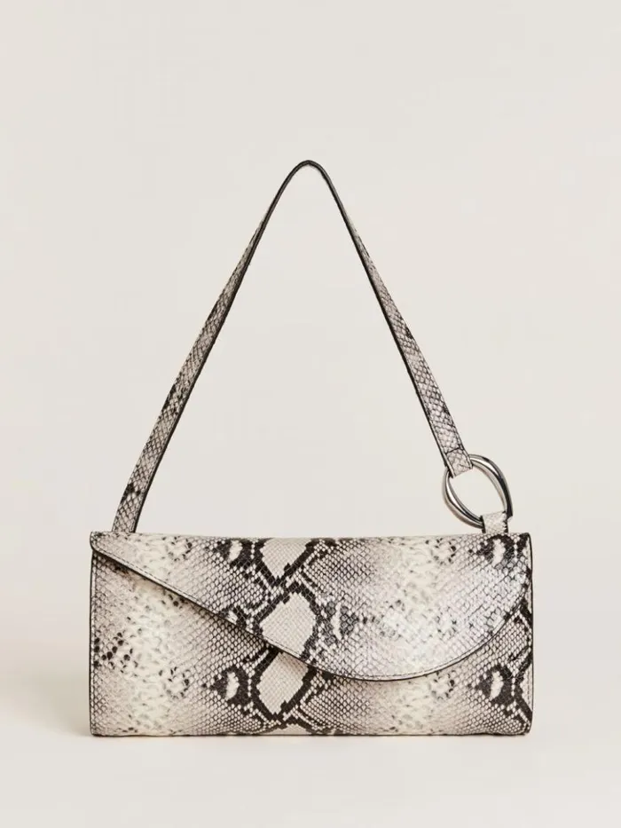 Bags The Reformation Philomena Shoulder Bag Python