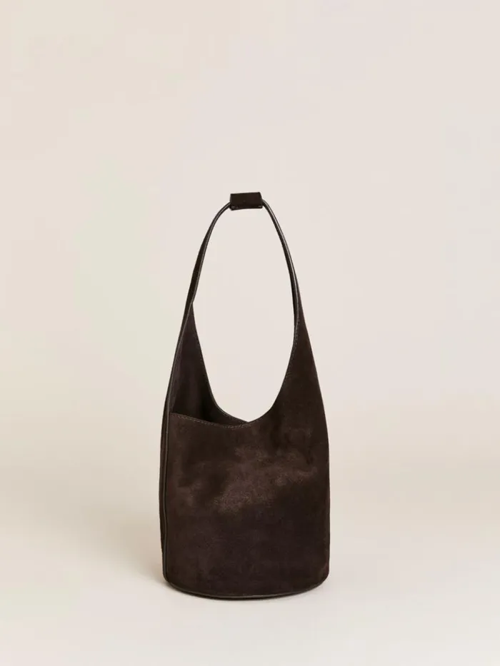 Bags The Reformation Small Silvana Bucket Bag Boss Suede