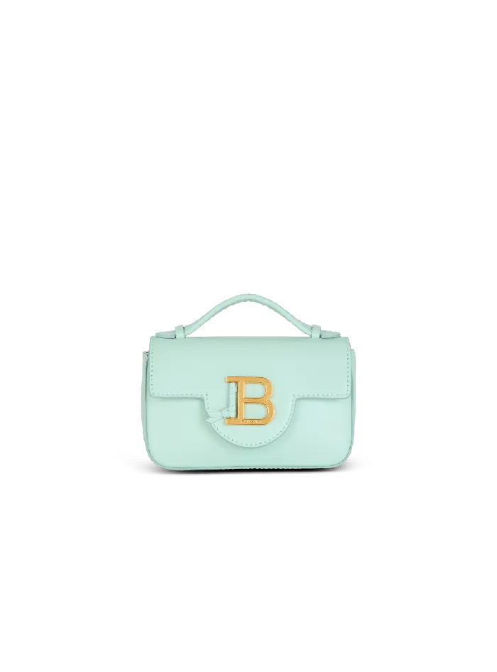 Balmain Crossbody Bags Women Calfskin BBuzz 17 Mini Bag Blue