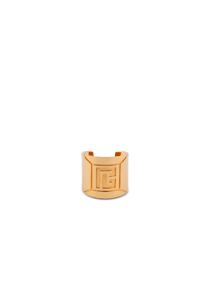 Balmain Fashion Jewelry Women Tubular Ring Gold