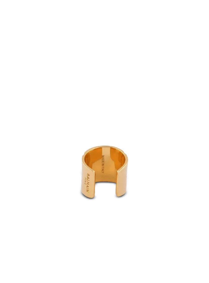 Balmain Fashion Jewelry Women Tubular Ring Gold