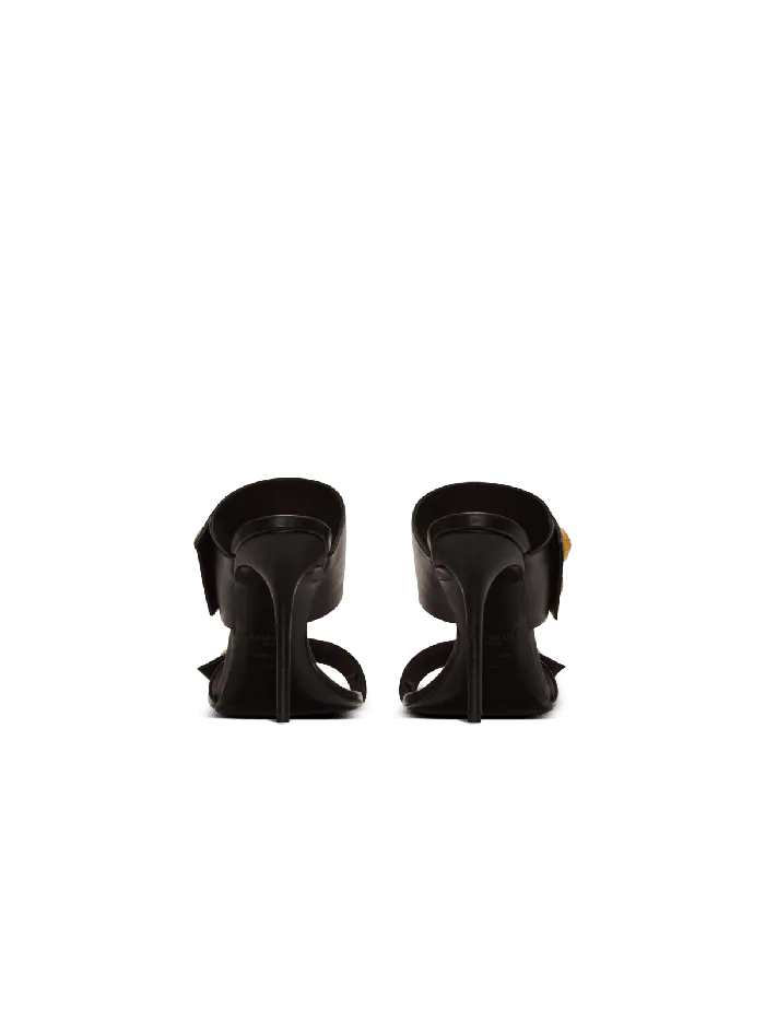 Balmain High Heels and Pumps Women Heeled Eva Mules In Calfskin Black