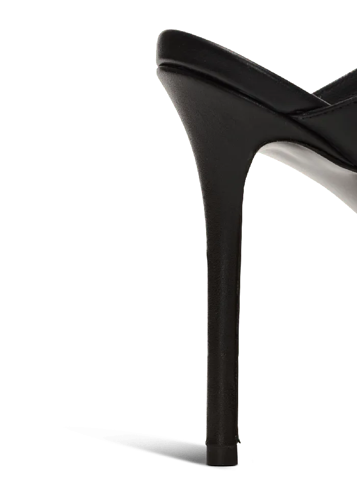 Balmain High Heels and Pumps Women Heeled Eva Mules In Calfskin Black