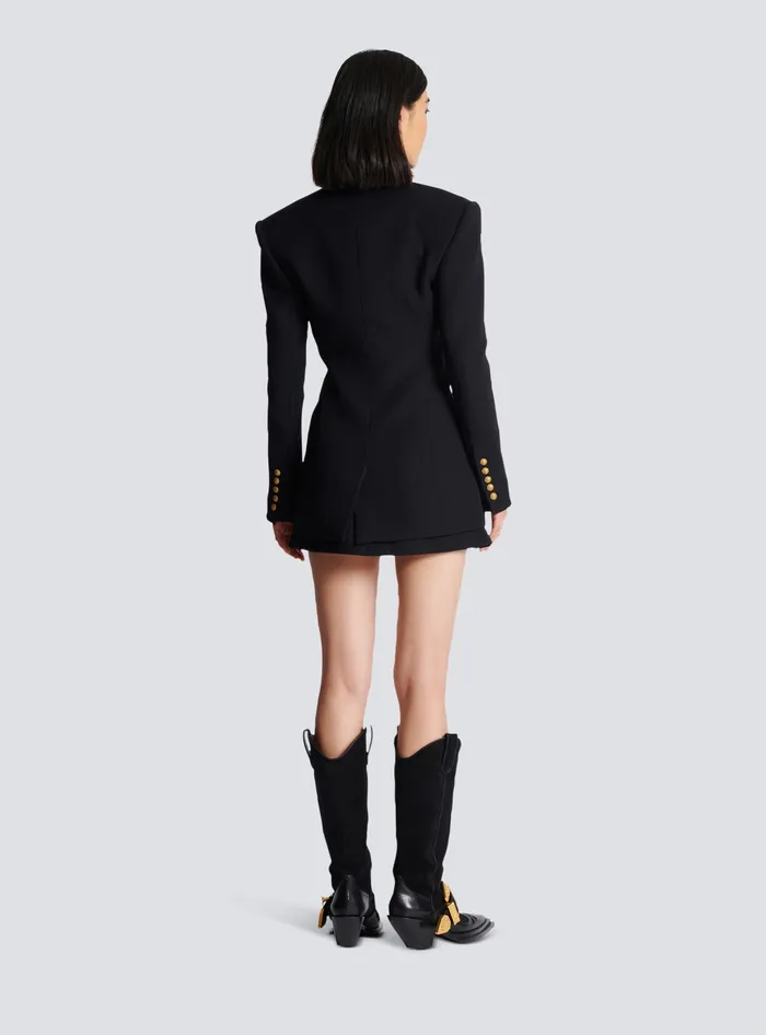 Balmain Jackets And Blazers Women 2button Cinchedwaist Jacket Black