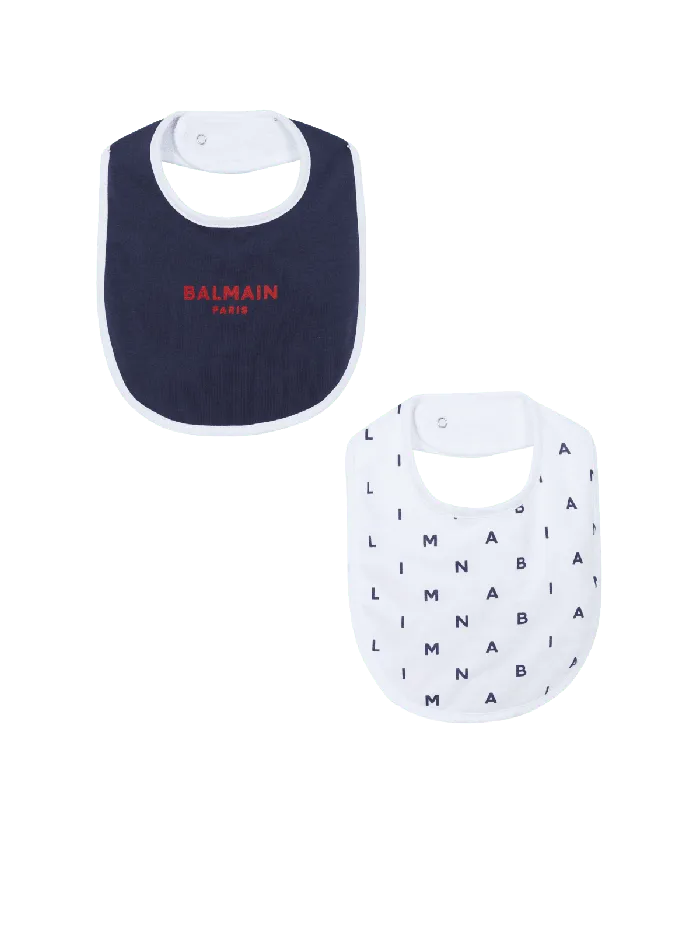 Balmain Kids Bib 8211 2piece Set Navy