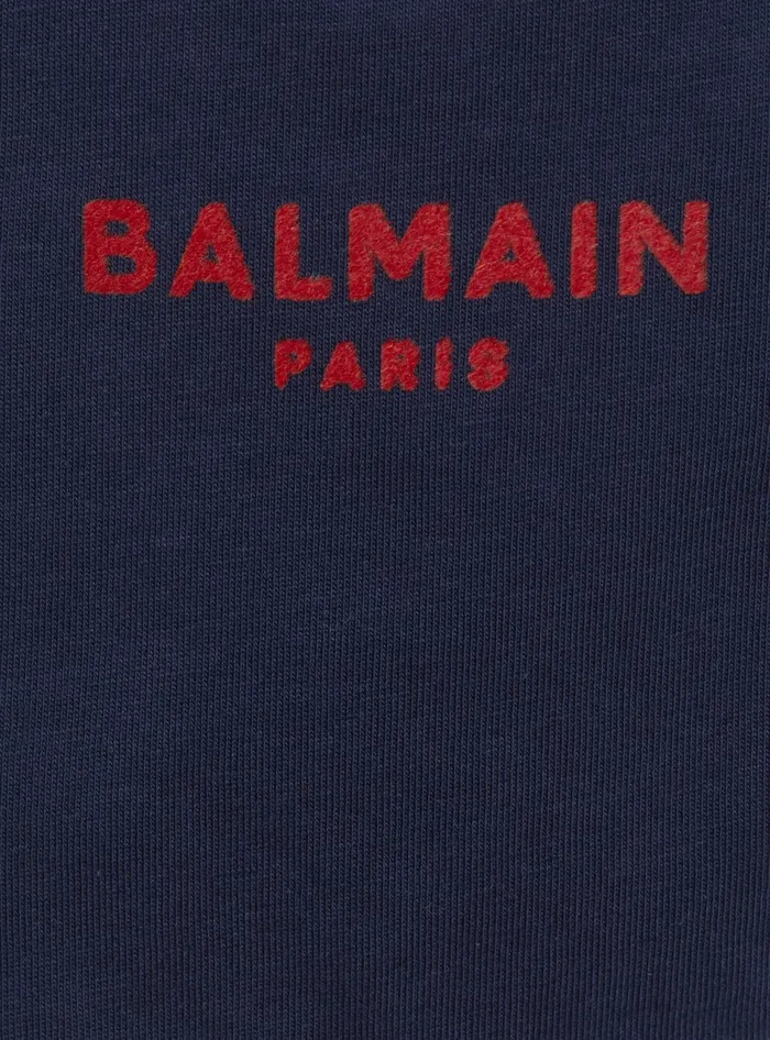 Balmain Kids Bib 8211 2piece Set Navy