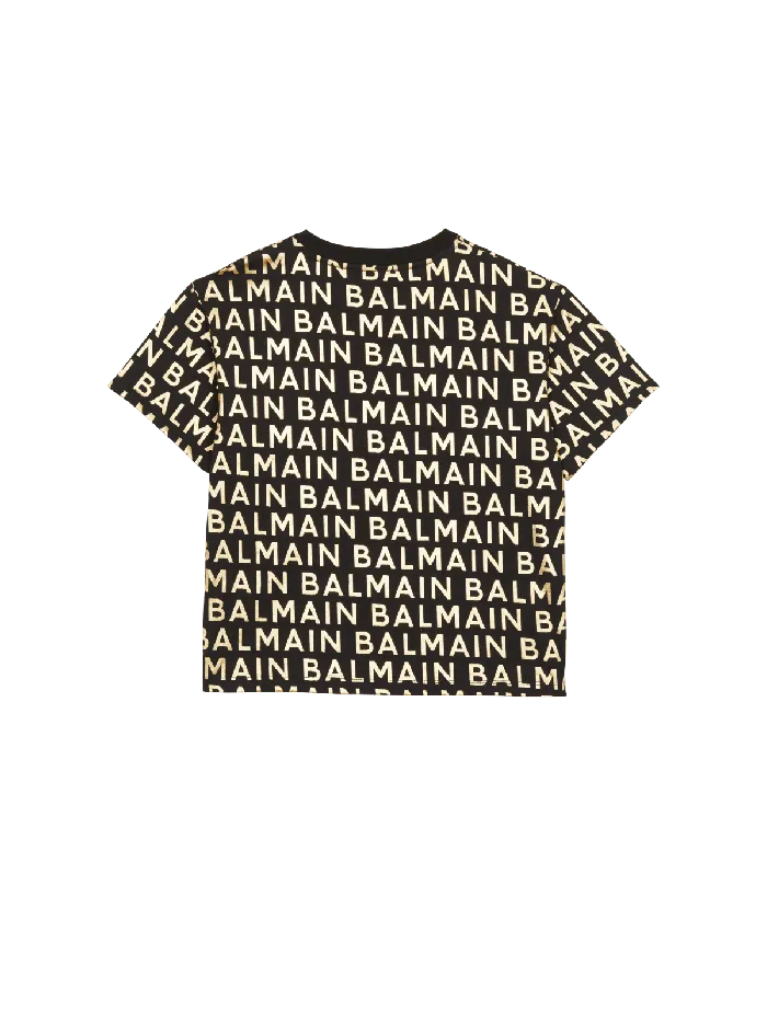 Balmain Kids Golden Tshirt Gold
