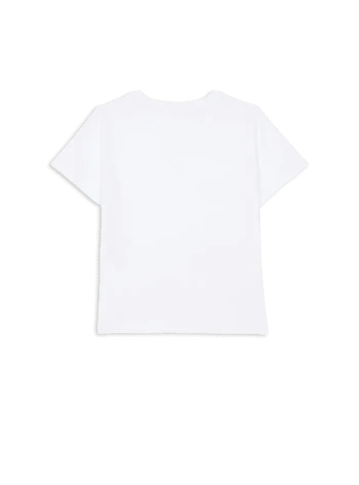 Balmain Kids Paris Metal Tshirt White