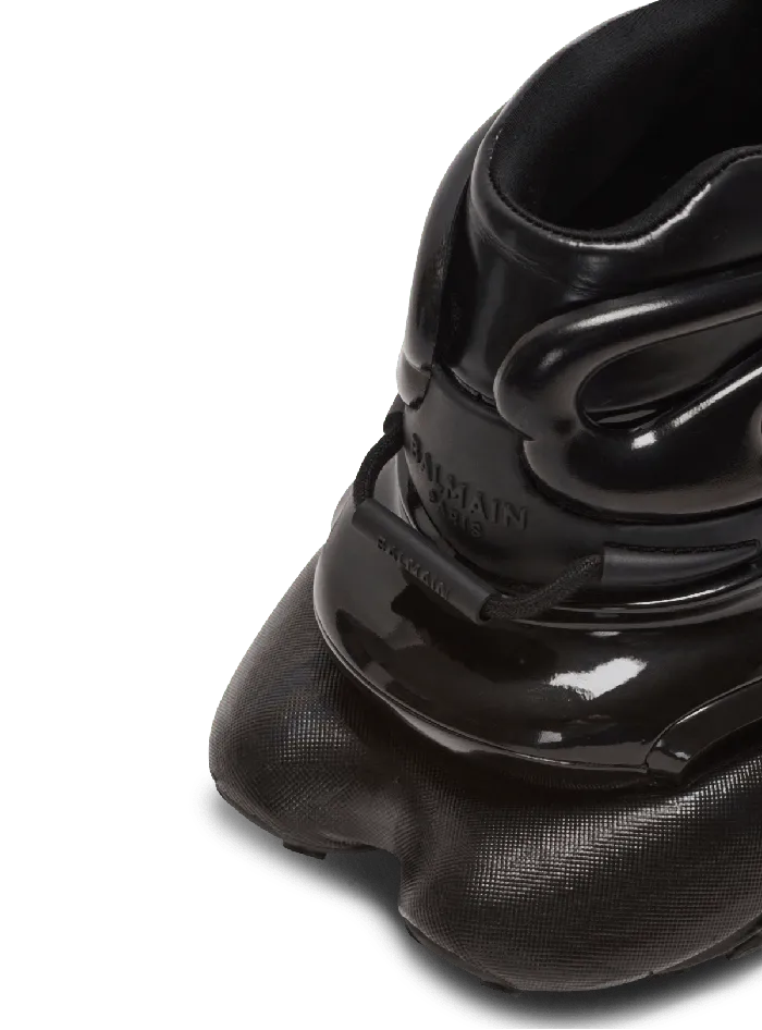 Balmain Sneakers Men Unicorn Main Lab Patent Leather Sneakers Black