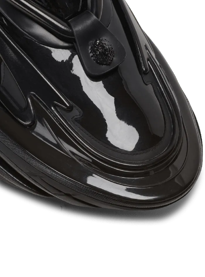 Balmain Sneakers Men Unicorn Main Lab Patent Leather Sneakers Black