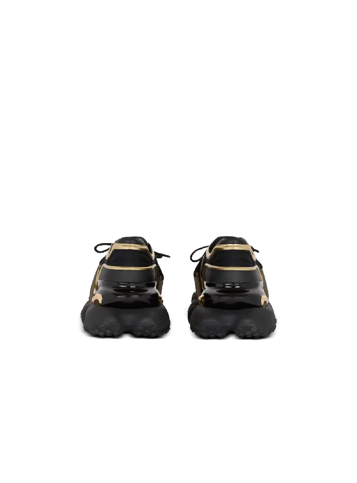 Balmain Sneakers Men Unicorn Wave Trainers In Neoprene And Calfskin Black