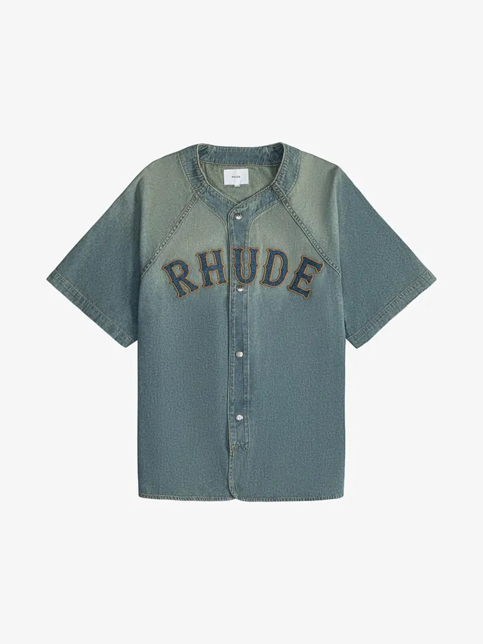 BASEBALL DENIM SHIRT Men Rhude Denim
