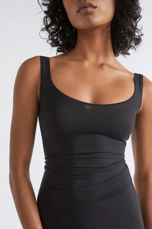 Basics Woman Seed Heritage Basic Slip Dress Black