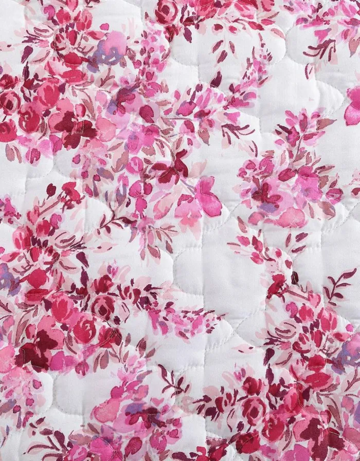 Betsey Johnson Women BETSEYS FLORAL VINEYARD TWIN QUILT SHAM SET PINK Betsey Johnson Women BETSEYS FLORAL VINEYARD TWIN QUILT SHAM SET PINK