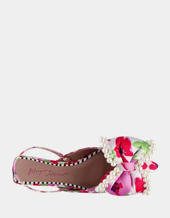 Betsey Johnson Women CAMILO WHITE MULTI White Multi