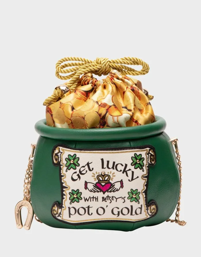 Betsey Johnson Women KITSCH GET LUCKY CROSSBODY GREEN