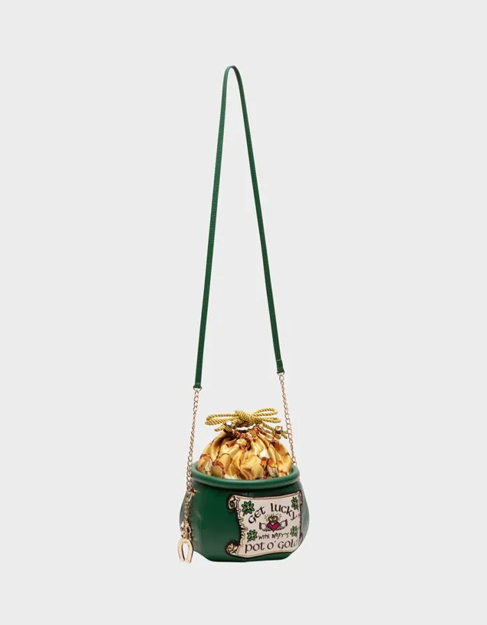 Betsey Johnson Women KITSCH GET LUCKY CROSSBODY GREEN Betsey Johnson Women KITSCH GET LUCKY CROSSBODY GREEN