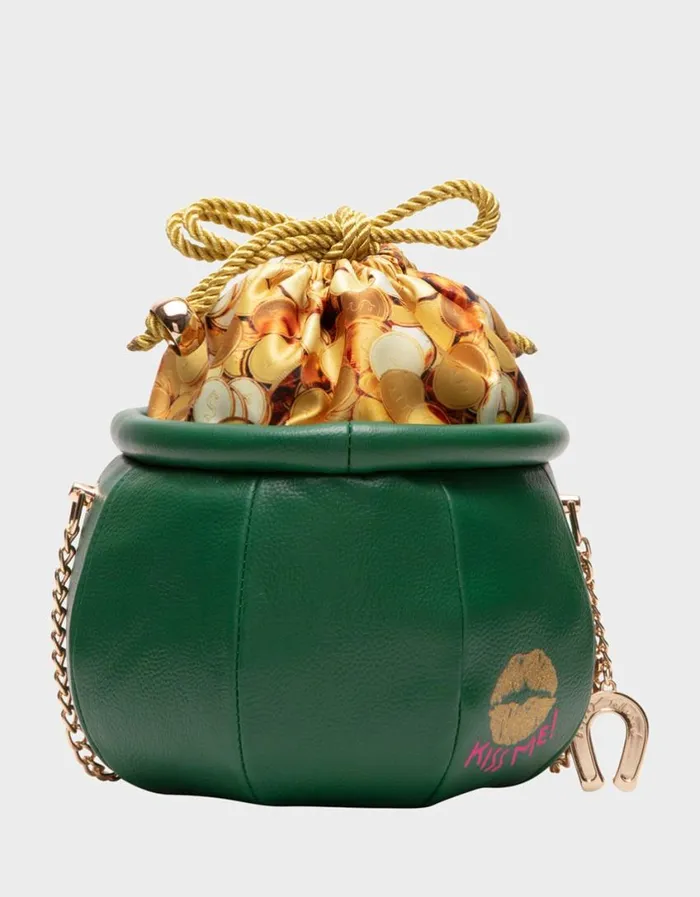 Betsey Johnson Women KITSCH GET LUCKY CROSSBODY GREEN Betsey Johnson Women KITSCH GET LUCKY CROSSBODY GREEN
